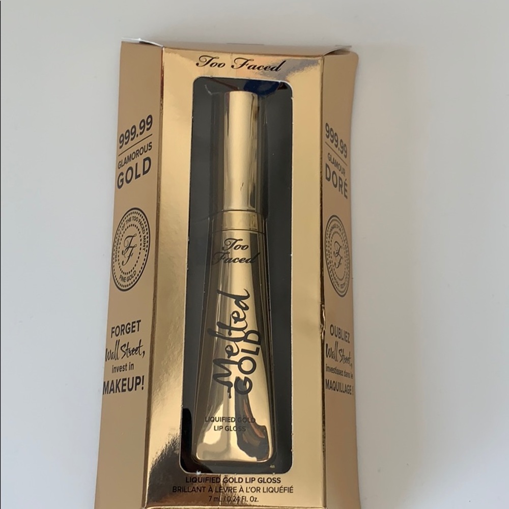Too Faced Melted Gold Lip Gloss